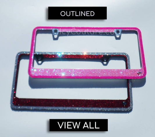 OUTLINED Bling License Plate Frame - ICY Couture