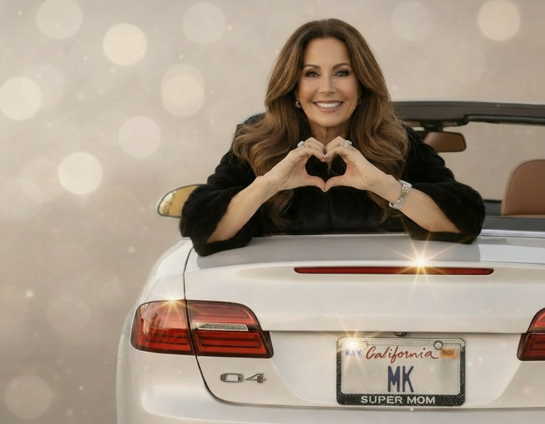 Best Personalized Mother’s Day Gift Idea Featuring Custom Crystal License Plate Frame By ICY Couture