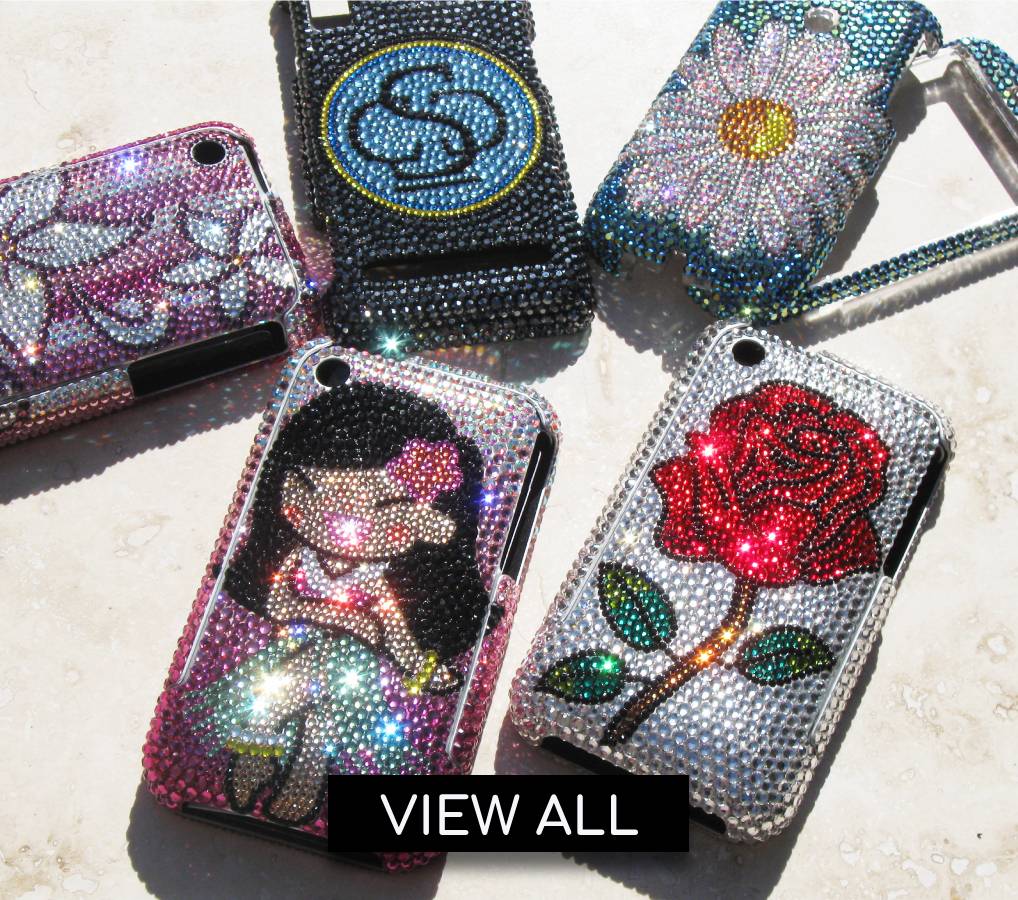 View All Custom Swarovski Crystals Luxury Bling Cell Phone Covers, Crystallized by ICY Couture