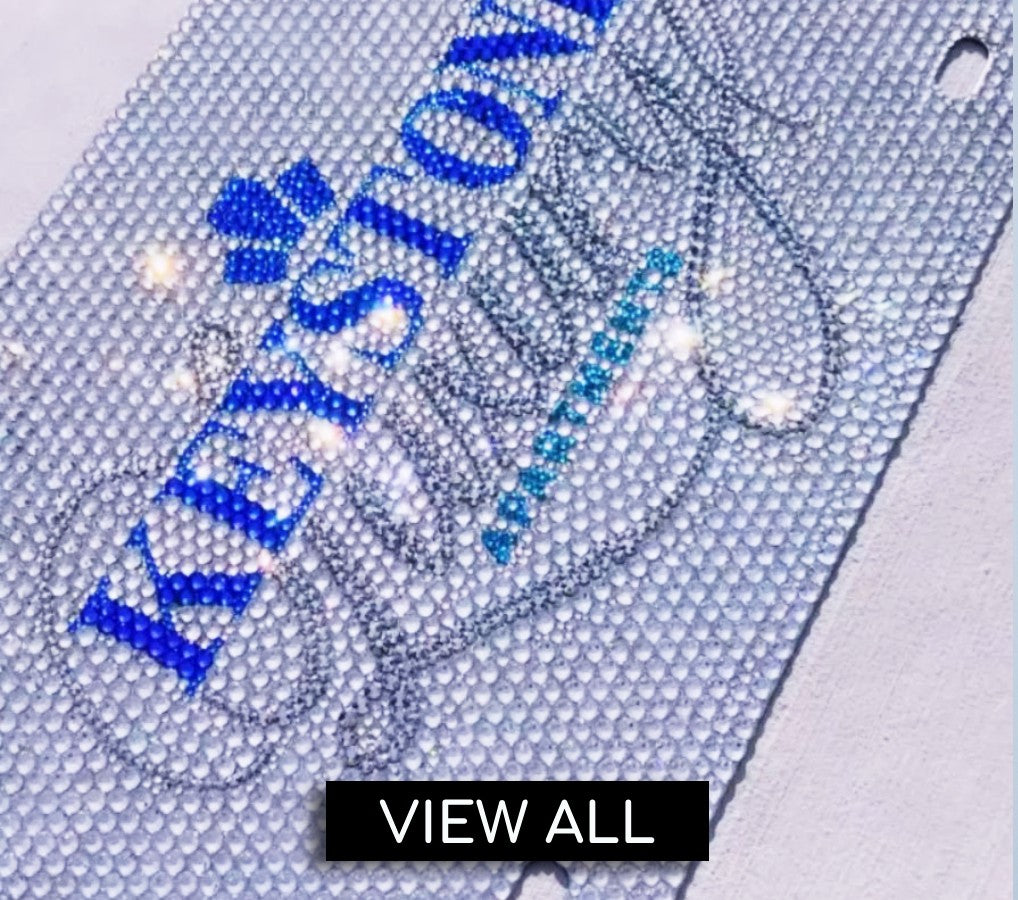 Custom Logo License Plates Crystallized by ICY Couture