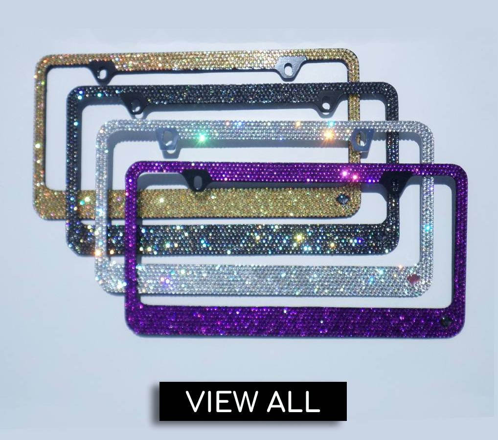 Premade Crystal License Plate Frames | Designer Bling By ICY Couture