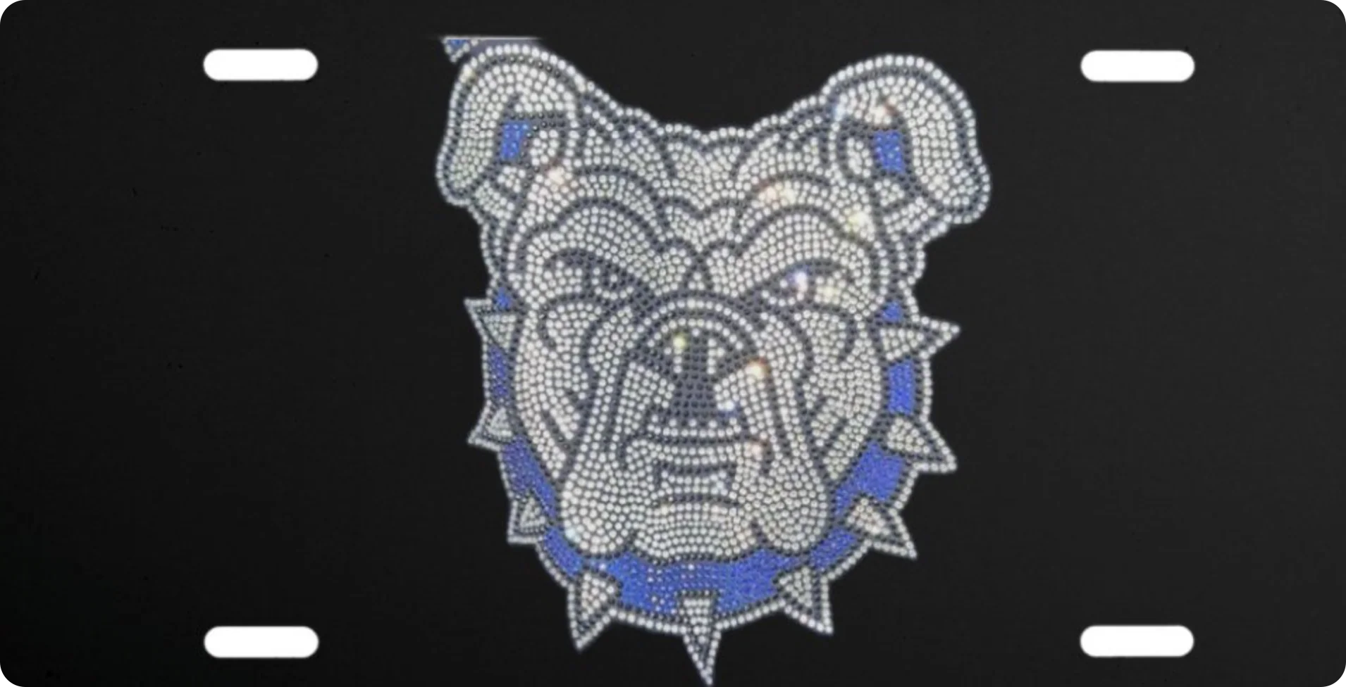 CUSTOM LOGO | Crystal License Plate | Luxury Mobile Branding By ICY Couture