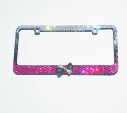 3D  Bow Bling License Plate Frame Bedazzled by ICY Couture