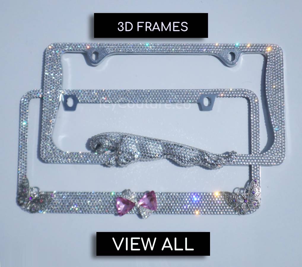 3D  Bling License Plate Frames Bedazzled by ICY Couture - View All.