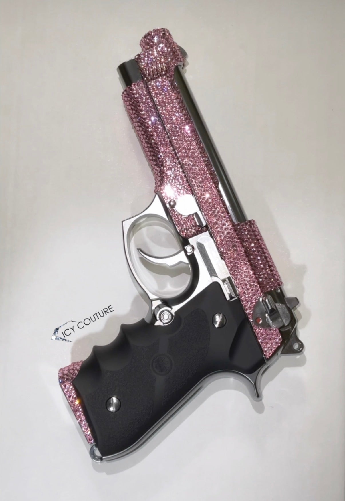 DECORATIVE GUN CRYSTALLIZED WITH SWAROVSKI CRYSTALS - LUXURY PROPS BY ICY COUTURE