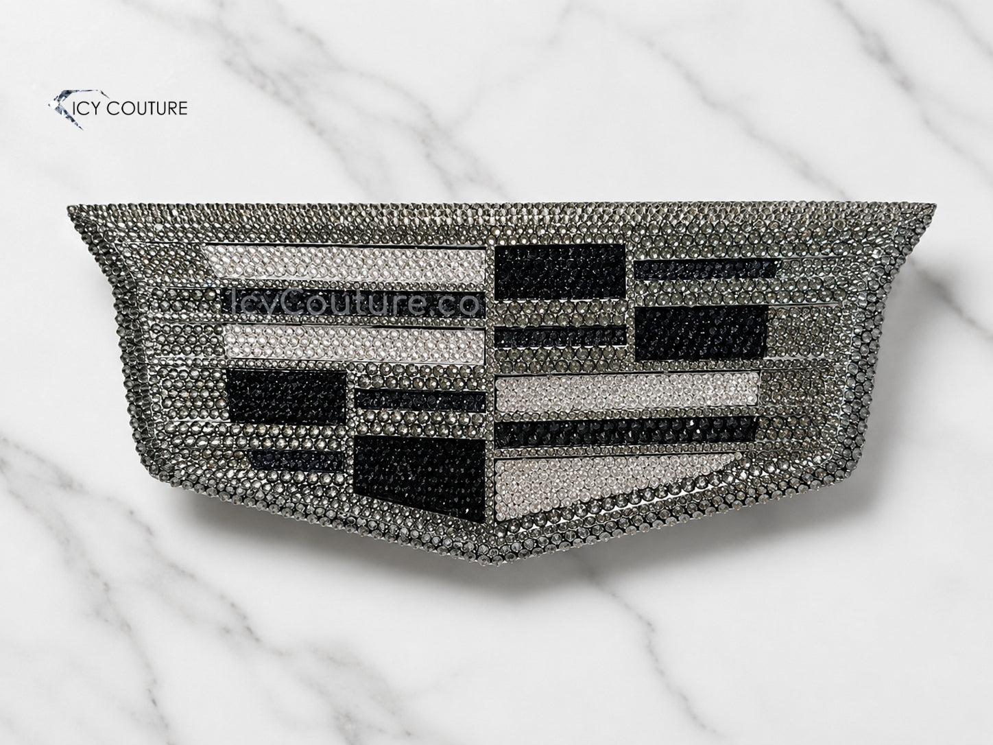 CADILLAC ESCALADE FRONT GRILLE & BACK LIFTGATE EMBLEMS CRYSTALLIZED WITH SWAROVSKI BLING | GENUINE GM PART 84754506