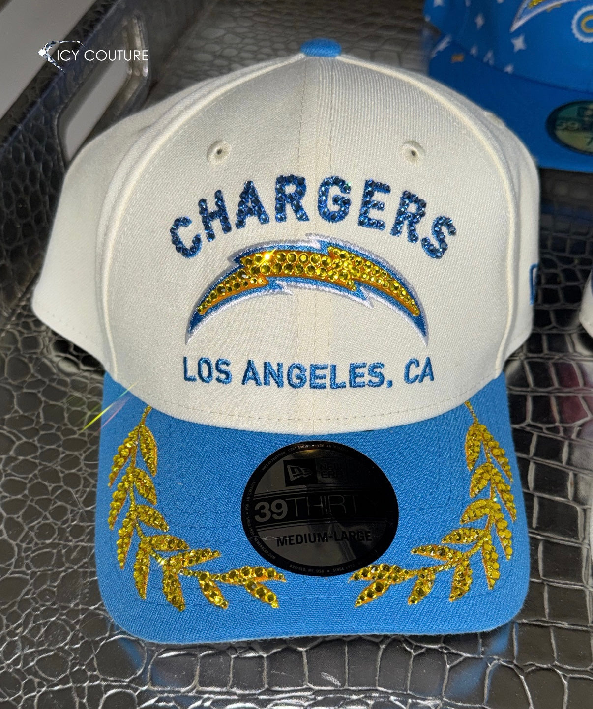 Los Angeles Chargers Baseball hat with crystallized logo by ICY Couture