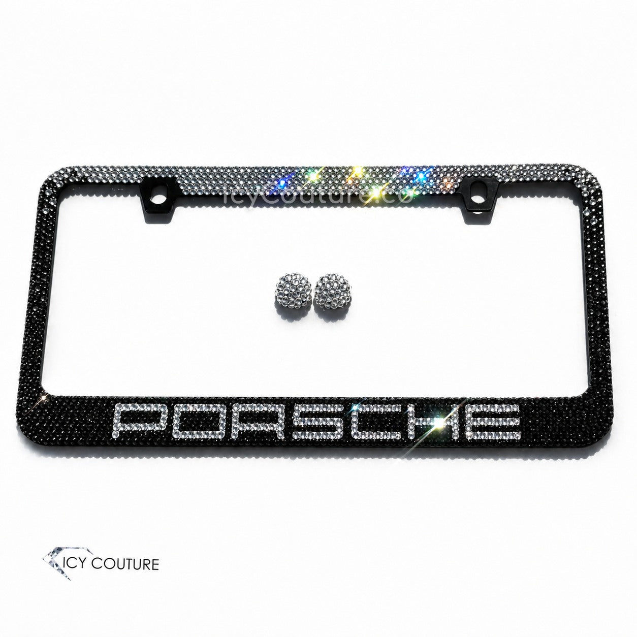 CUSTOM MESSAGE | Bedazzled License Plate Frame | ICY Couture Luxury Car Jewelry