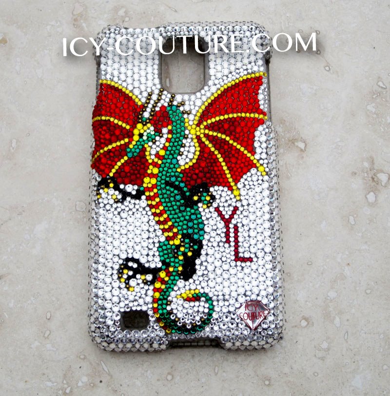 COUTURE DESIGN Funda de cristal de lujo para teléfono móvil