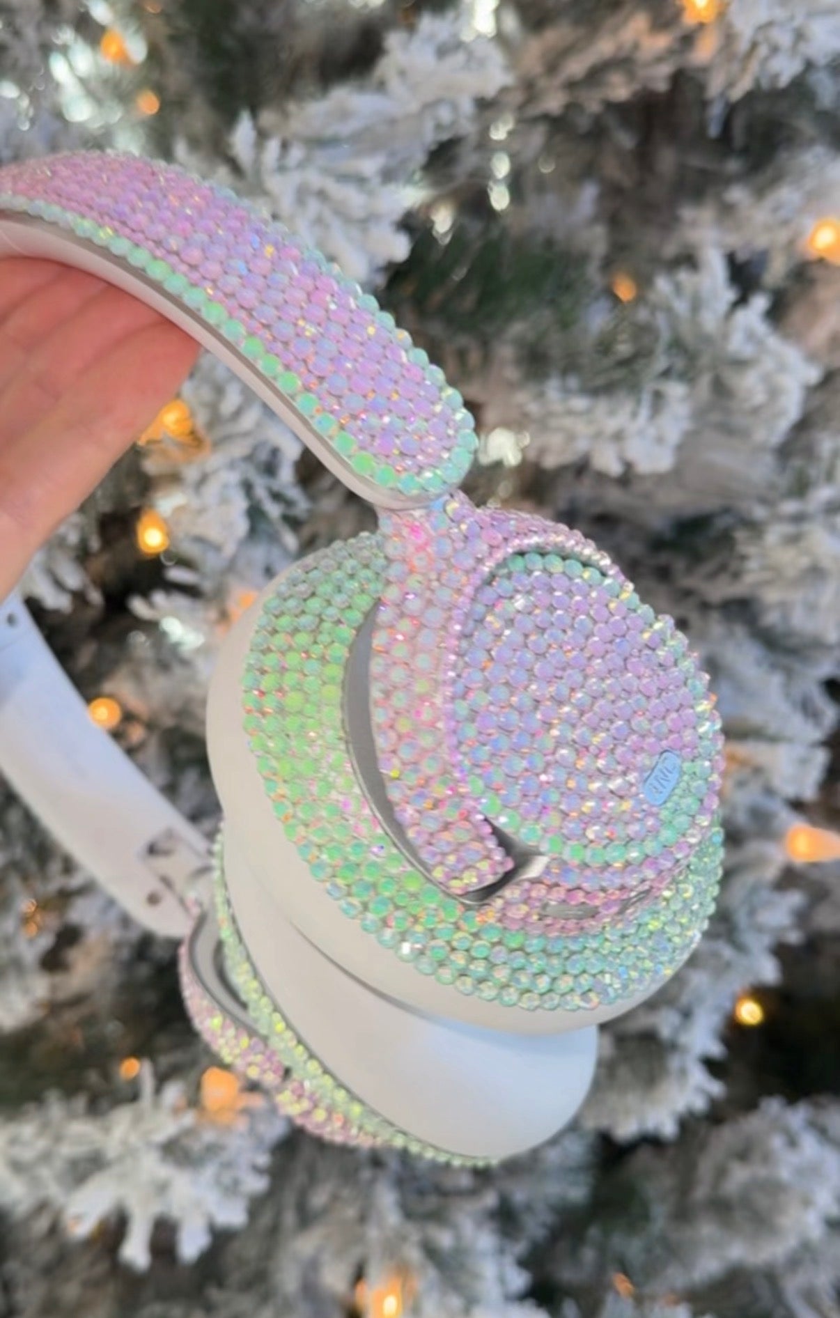 Premade BERIBES Headphones Crystallized | ICY Pink & ICY Green Couture