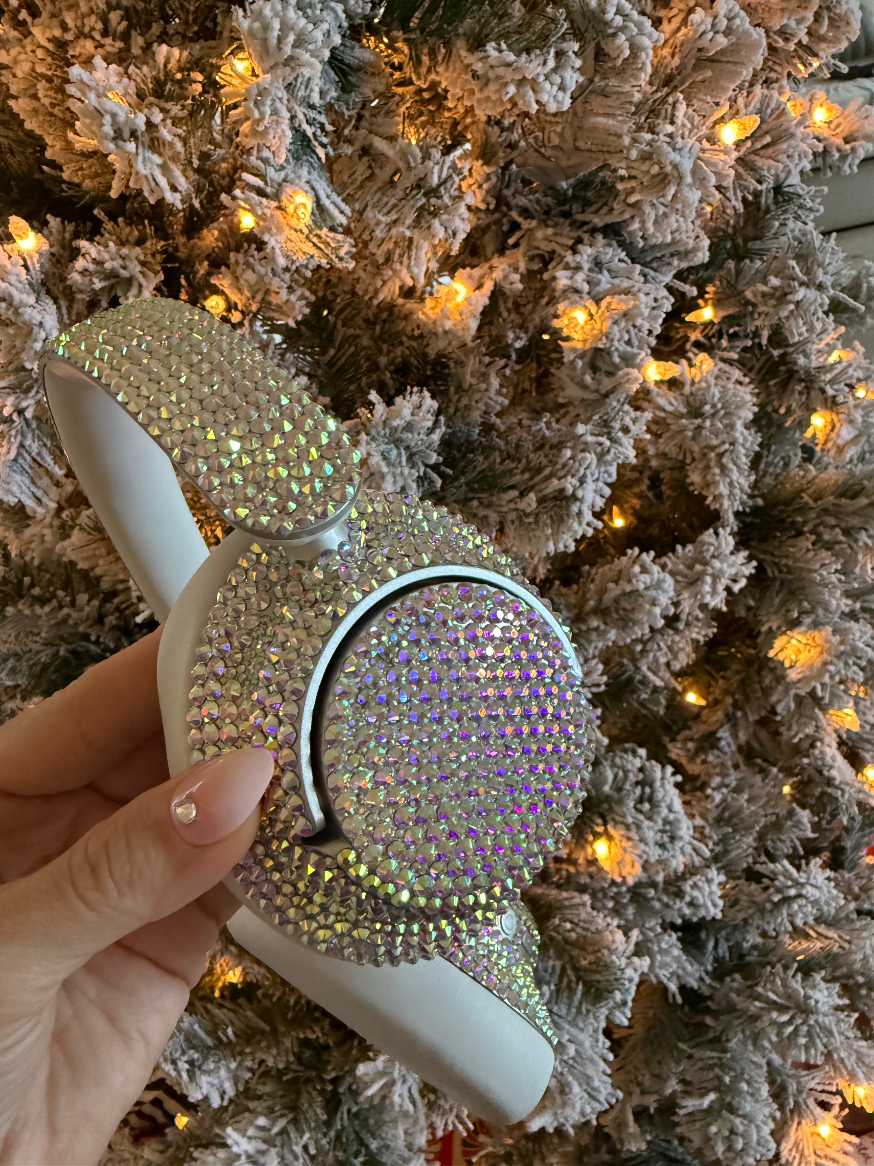 Premade BERIBES Headphones Crystallized in Iridescent AB Rhinestones