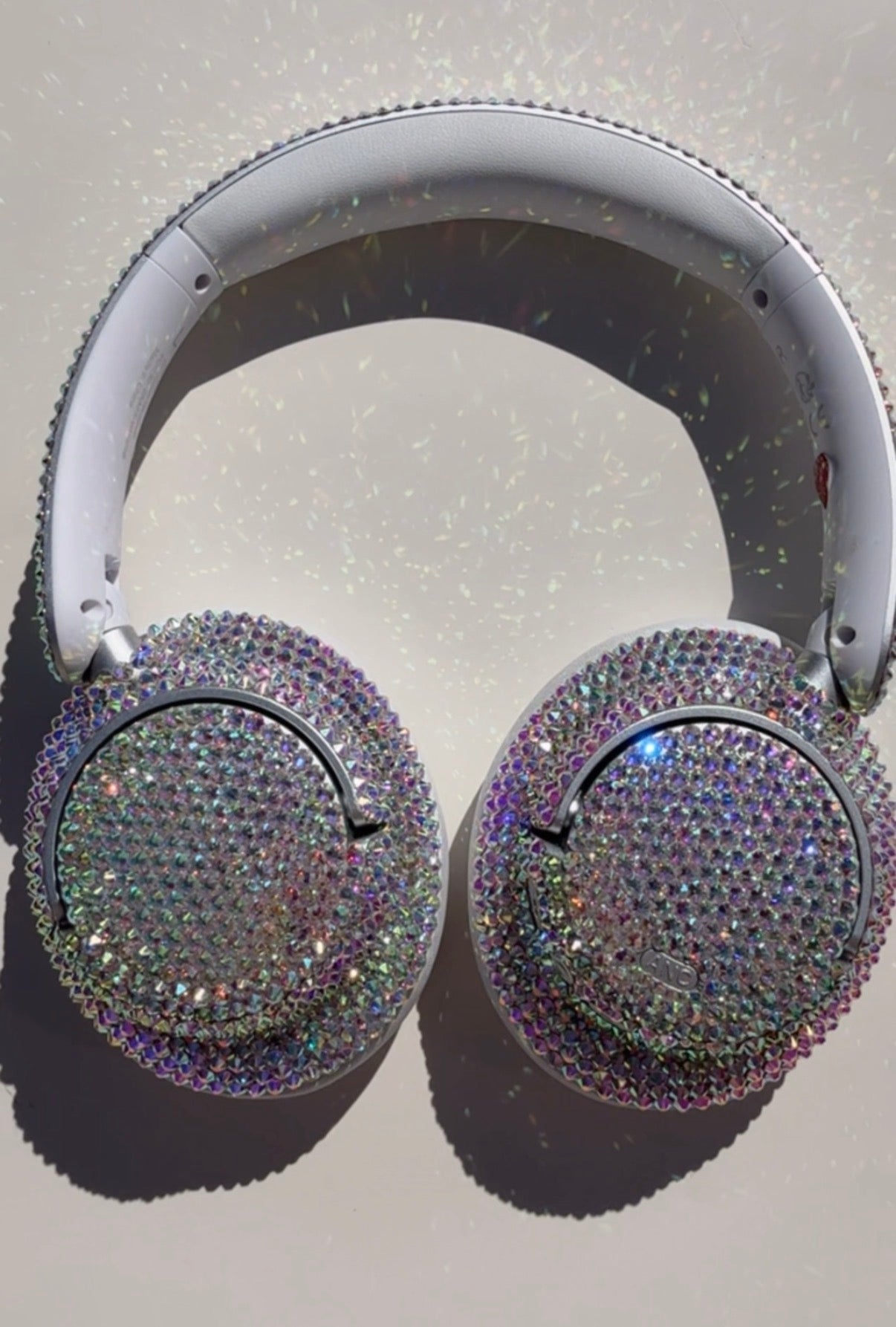 Premade Wireless BERIBES  Headphones Customized in Crystal AB Rhinestones