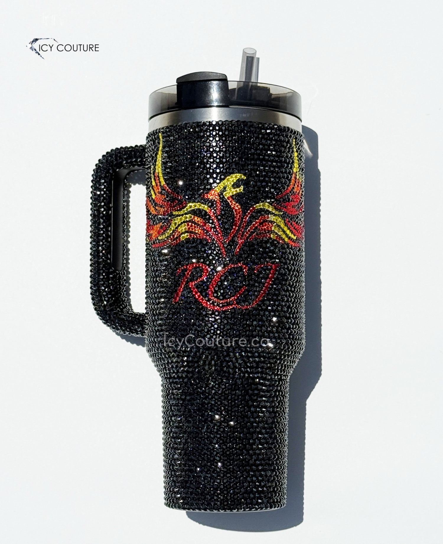 Phoenix Swarovski Tumbler Cup Custom designed and crystallized by ICY Couture.  