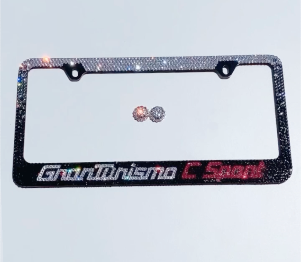 MENSAJE PERSONALIZADO Marco de matrícula de cristal
