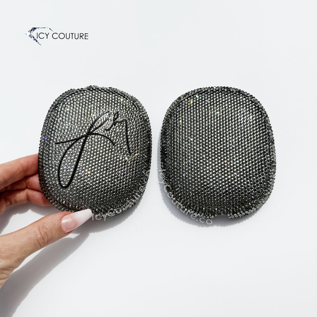 FOR AIRPODS MAX CUSTOM CRYSTAL EAR CUPS COVERS | LUXURY SNAP-ON BLING