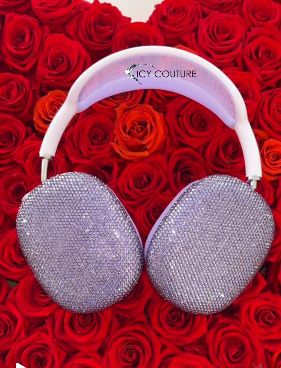 FOR AIRPODS MAX CUSTOM CRYSTAL EAR CUPS COVERS | LUXURY SNAP-ON BLING