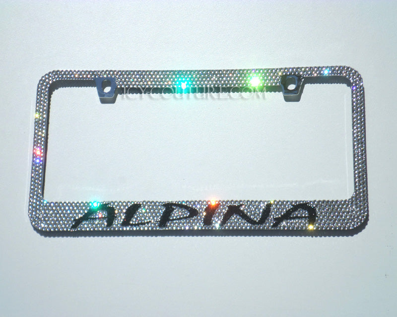 CUSTOM MESSAGE | Bedazzled License Plate Frame | ICY Couture Luxury Car Jewelry