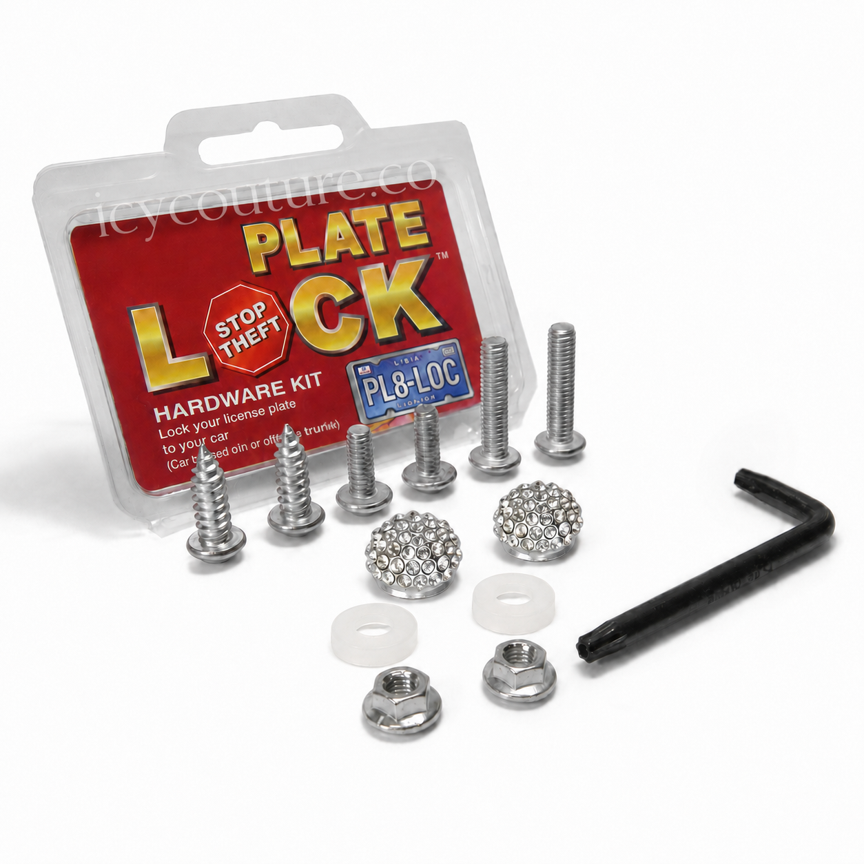 Anti-Theft License Plate Security Screws Kit