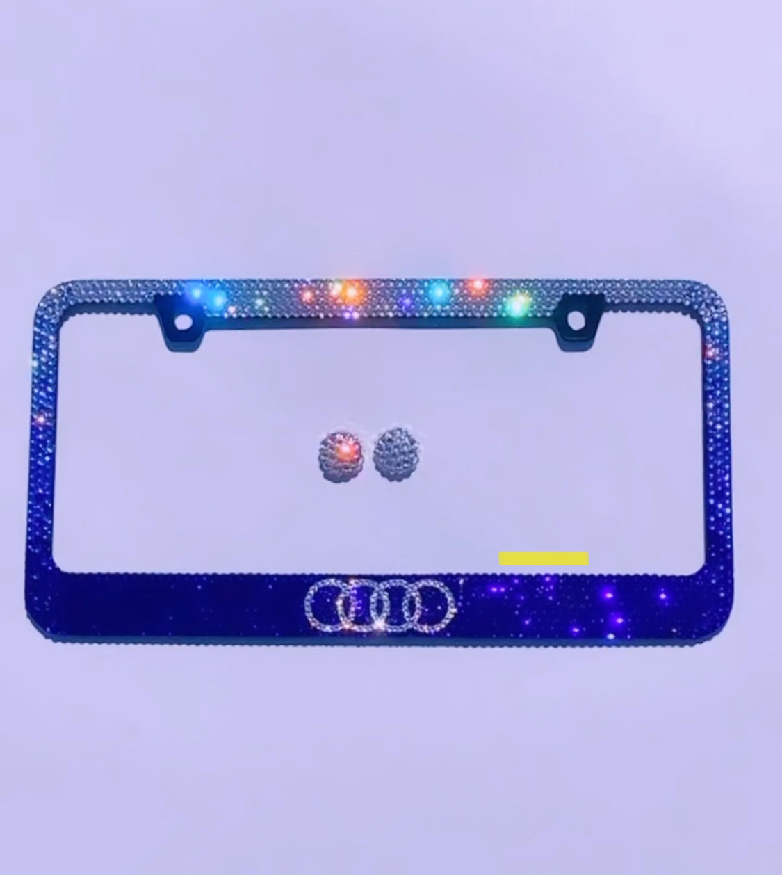CUSTOM MESSAGE | Bedazzled License Plate Frame | ICY Couture Luxury Car Jewelry