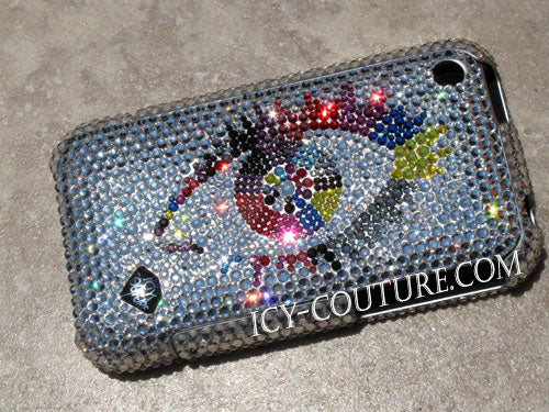 COUTURE DESIGN Funda de cristal de lujo para teléfono móvil