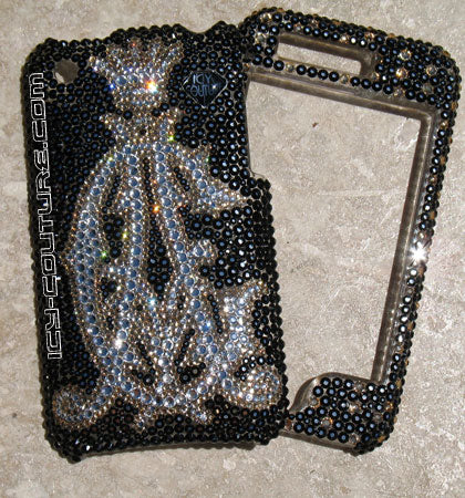 COUTURE DESIGN Housse de téléphone portable en cristal de luxe