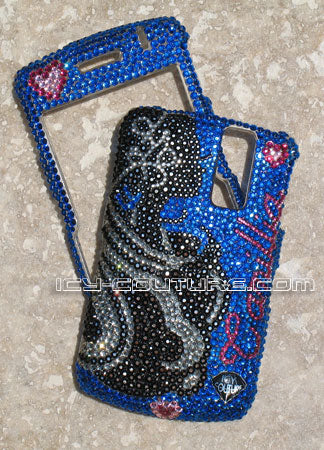 COUTURE DESIGN Funda de cristal de lujo para teléfono móvil