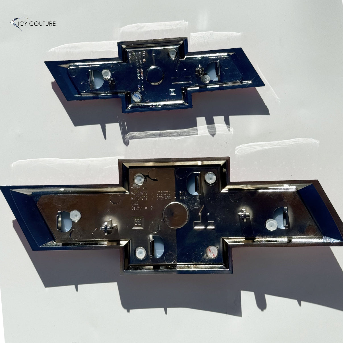 Chevy Emblems Front and Back — Genuine Replacement Emblems family 84701878 And 84742614