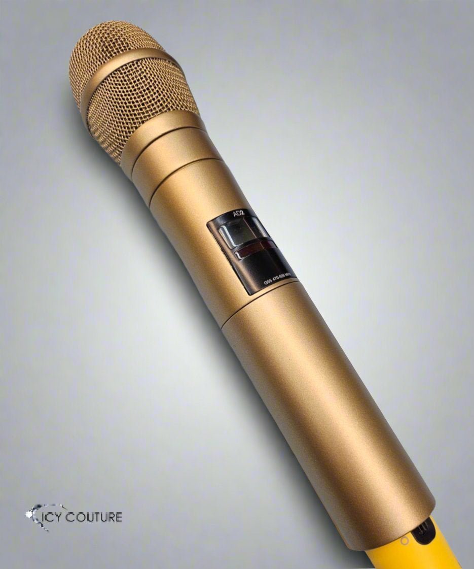 Matte Gold Microphone - Custom Microphone coating by ICY Couture.