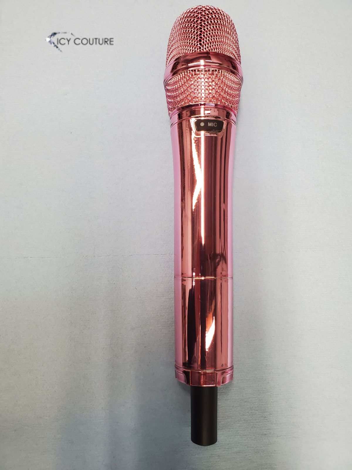 Mirror Finish Pink Gold Microphone Custom Coated by ICY Couture