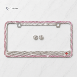 Custom Crystal License Plate Frames | Swarovski & Rhinestone Car Bling