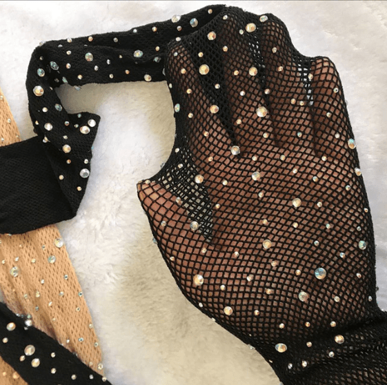 Crystal Fishnets Rhinestone Bling Tights: Black, Beige, Chocolate - ICY Couture