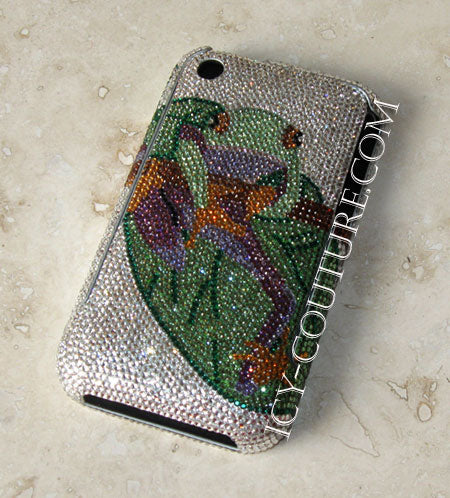COUTURE DESIGN Funda de cristal de lujo para teléfono móvil