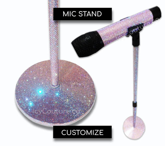 Crystal Microphone Stand - ICY Couture