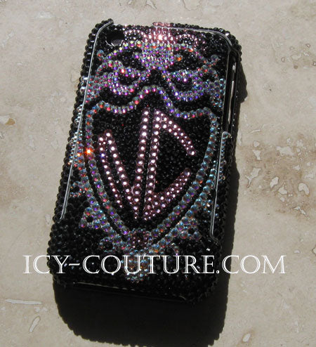 COUTURE DESIGN Funda de cristal de lujo para teléfono móvil