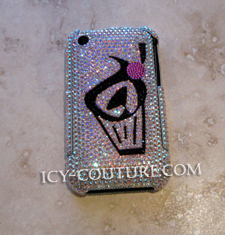 COUTURE DESIGN Funda de cristal de lujo para teléfono móvil