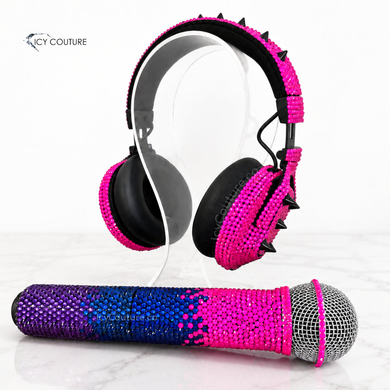custom headset gear Custom Crystal Headphones | Rebel Roar Edition | Swarovski Crystals Headphones By ICY Couture