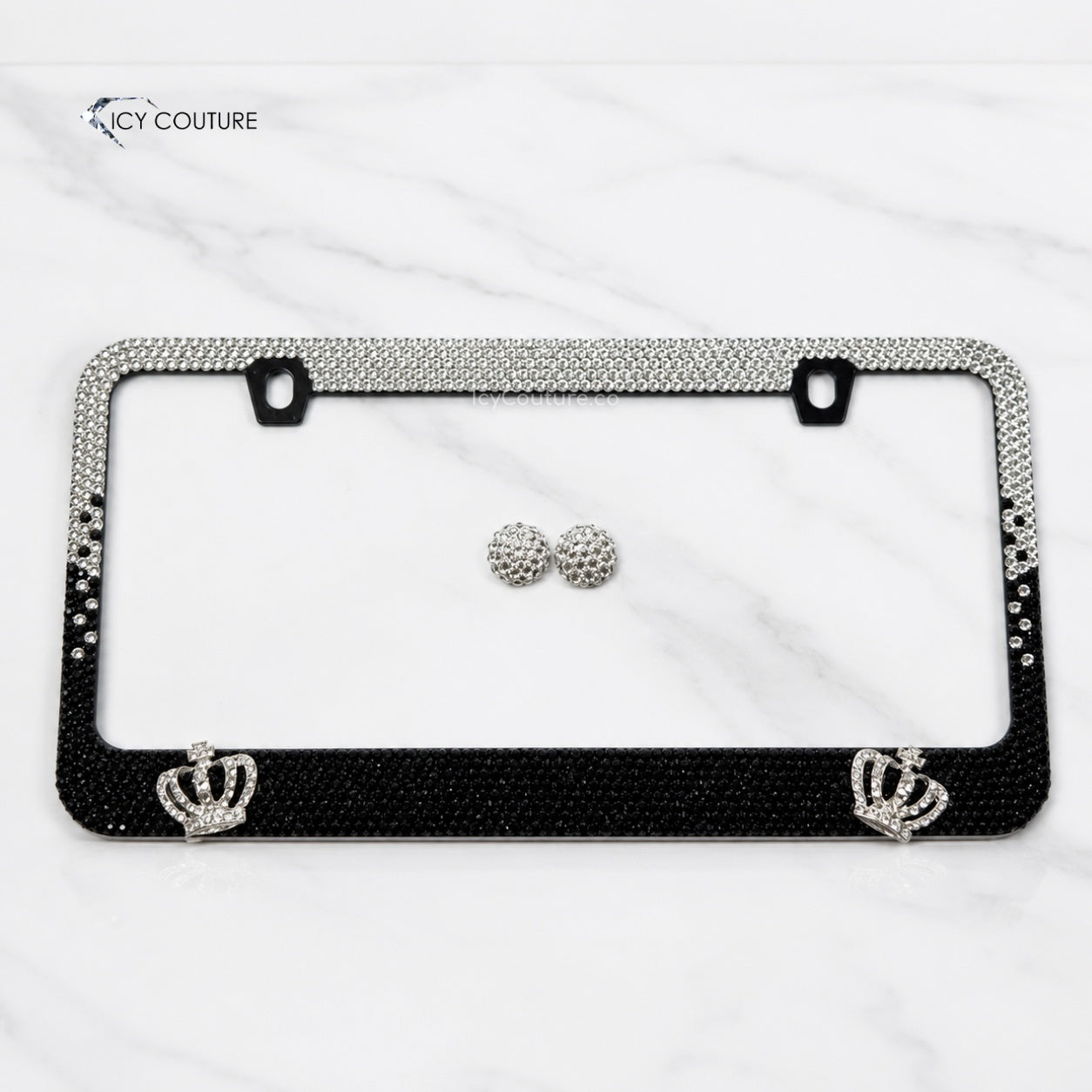 Custom Crystal License Plate Frames | Swarovski & Rhinestone Car Bling