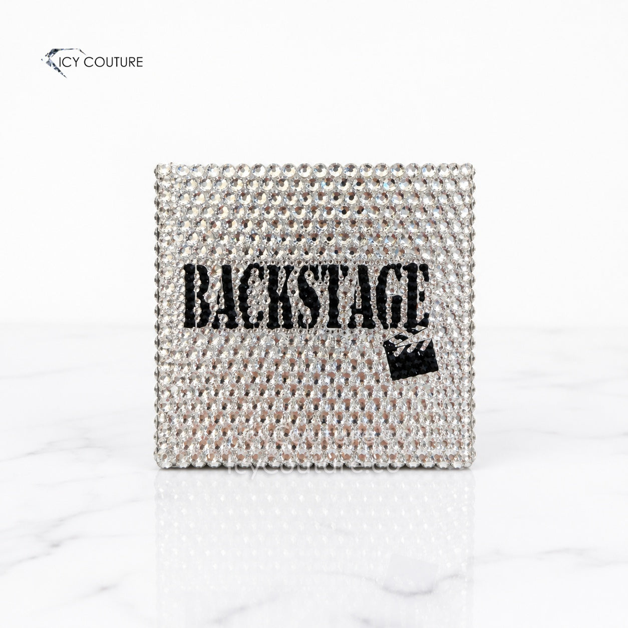 Custom Crystal Mic Flags | Luxury Branding by ICY Couture