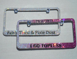 CUSTOM MESSAGE | ICY License Plate Frame