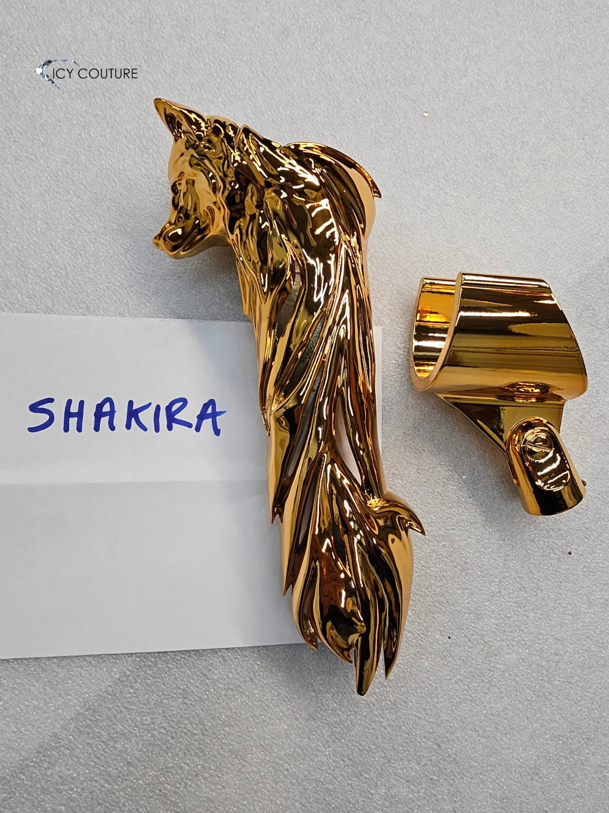 CUSTOM GOLD-PLATED LOOK MICROPHONES & MIC STANDS | MIRROR & MATTE METALLIC FINISHES BY ICY COUTURE