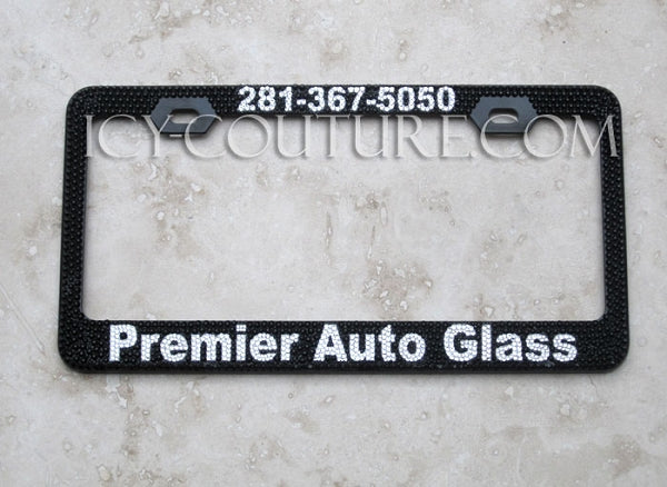 CUSTOM MESSAGE | Bedazzled License Plate Frame | ICY Couture Luxury Car Jewelry