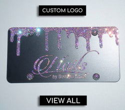 Your Custom BUSINESS LOGO Crystal License Plate - ICY Couture