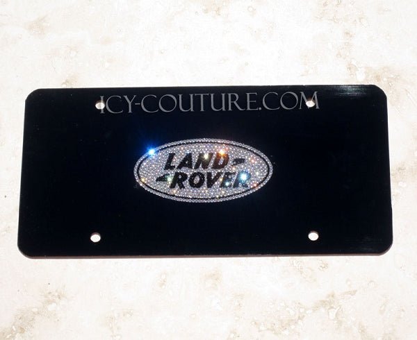 CUSTOM LOGO | Crystal License Plate | Luxury Mobile Branding By ICY Couture