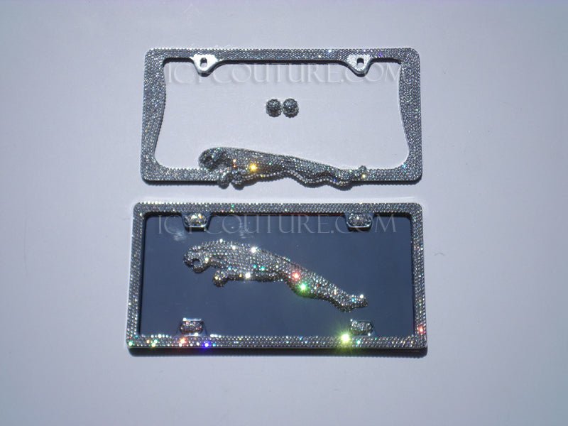 CUSTOM LOGO | Crystal License Plate | Luxury Mobile Branding By ICY Couture