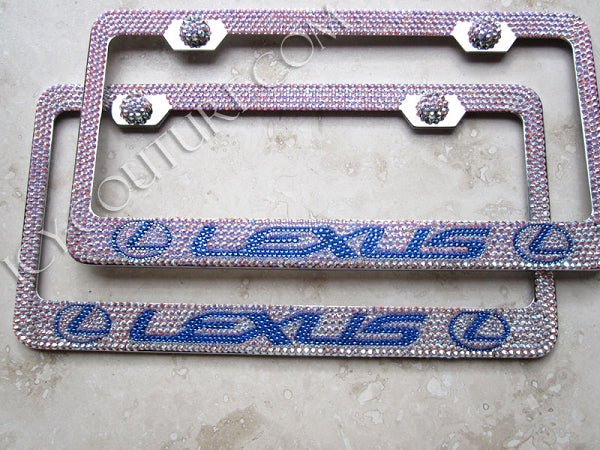 Lexus Bling License Plate Frame Bedazzled with Sawrovski Crystals