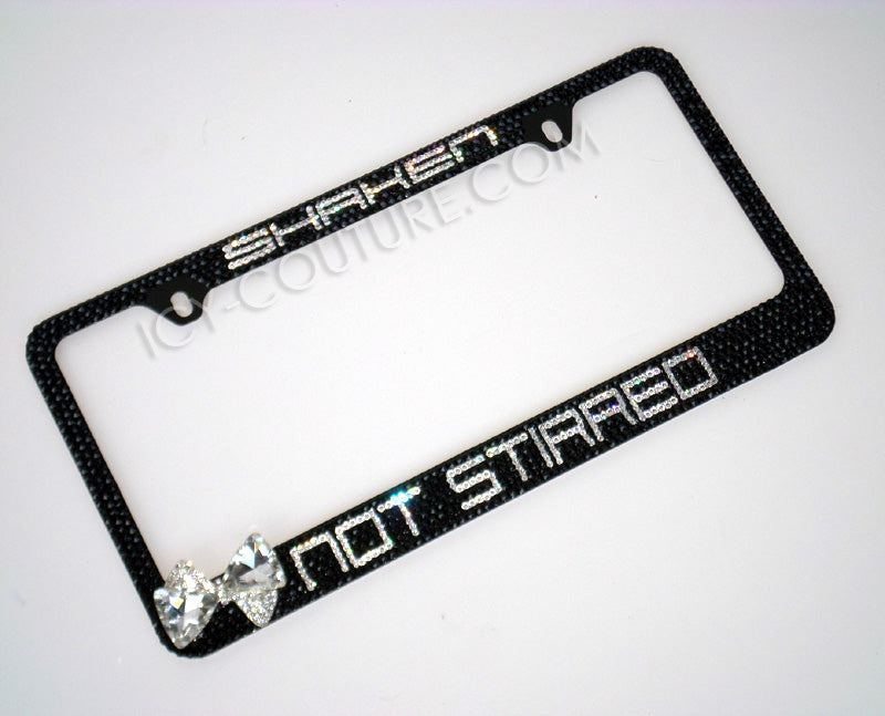 CUSTOM MESSAGE | Bedazzled License Plate Frame | ICY Couture Luxury Car Jewelry