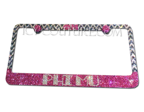 CUSTOM MESSAGE | Bedazzled License Plate Frame | ICY Couture Luxury Car Jewelry