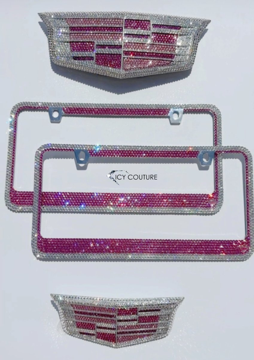 Cadillac Emblems Customized With Crystals | Luxury Car Jewelry