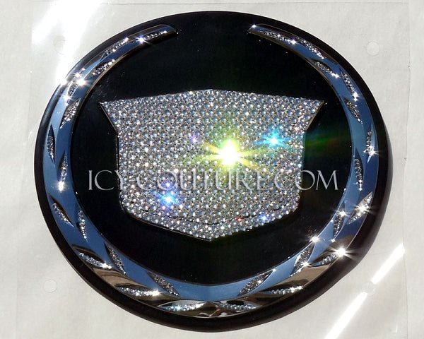 Cadillac Emblems Customized With Crystals | Luxury Car Jewelry