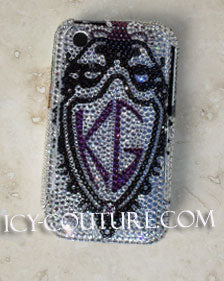 COUTURE DESIGN Funda de cristal de lujo para teléfono móvil